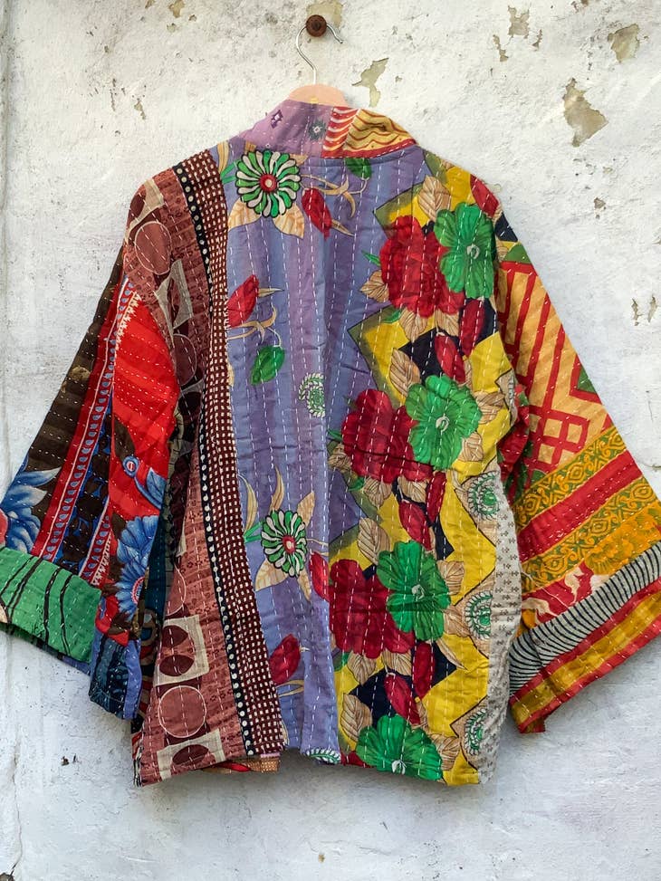 Patchwork Kantha Kimono Jacket #1 - La De Da