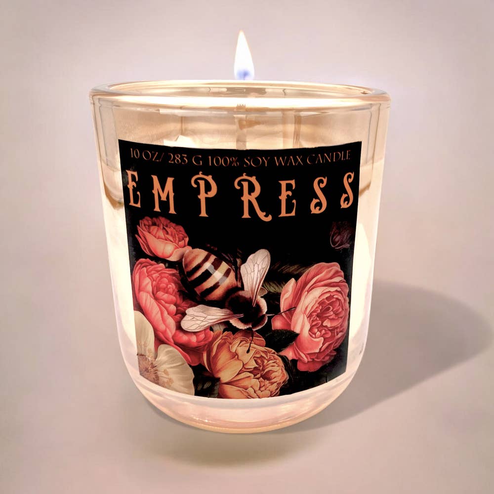 Aura Collection Iridescent Glass Candle - Empress