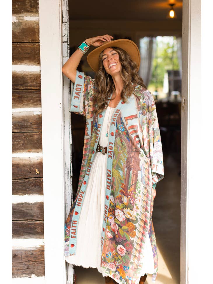 Love Language Bamboo Kimono Gown - La De Da