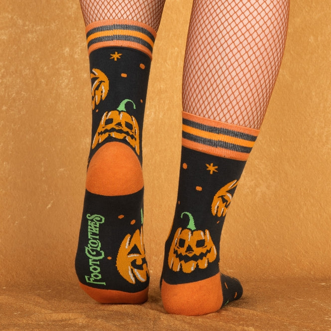 Jack-O'-Lantern Crew Socks - La De Da