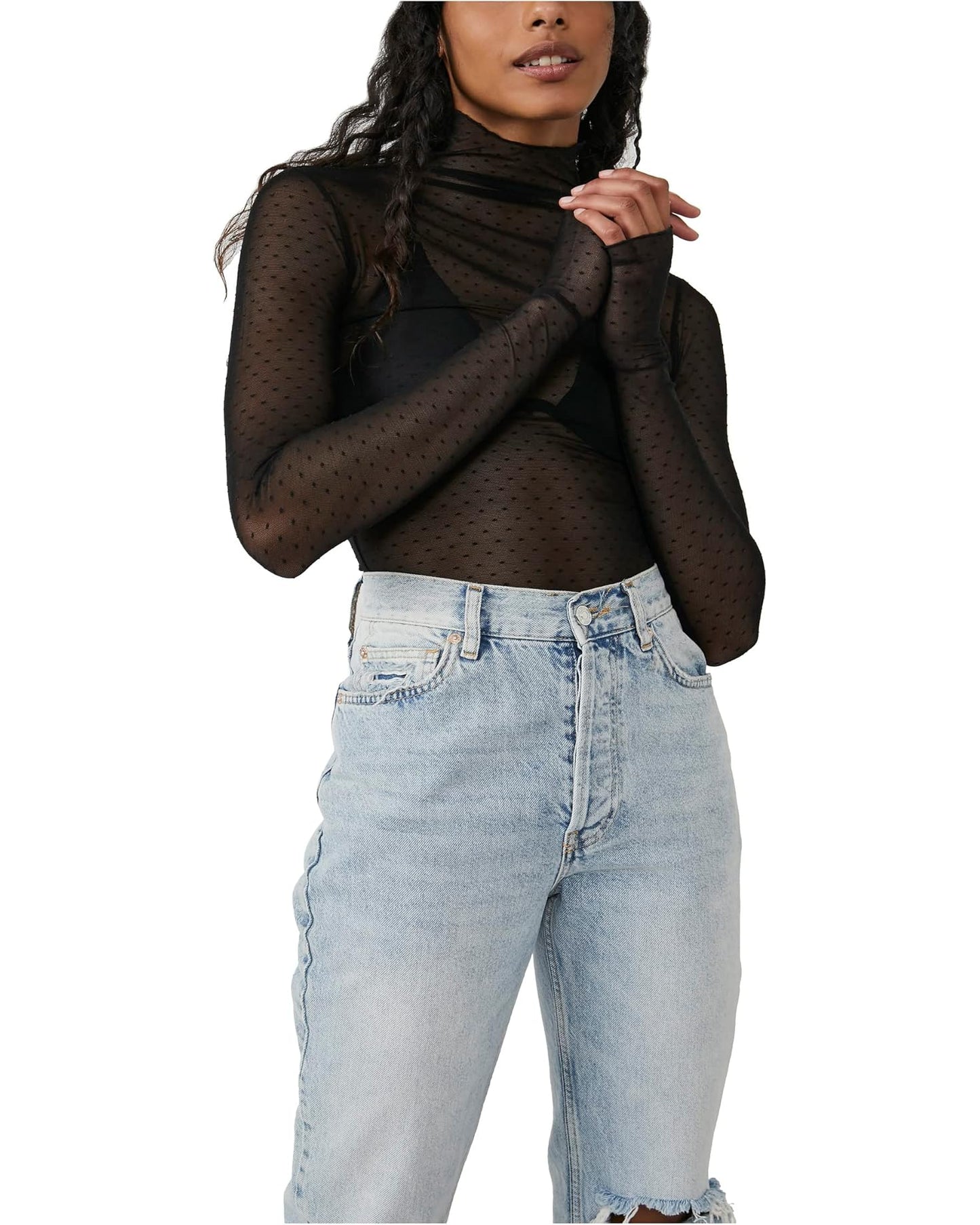 On The Dot Layering Top - Black