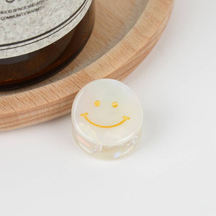 Cute Smiley Face Hair Clip - La De Da