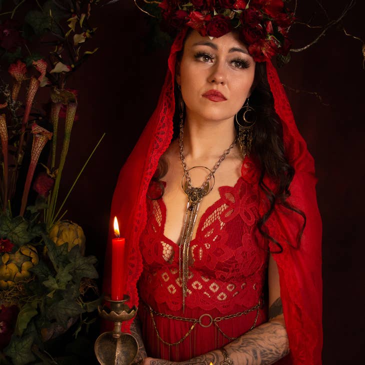 Daughter of Sekhmet, Tasselpiece Necklace - La De Da