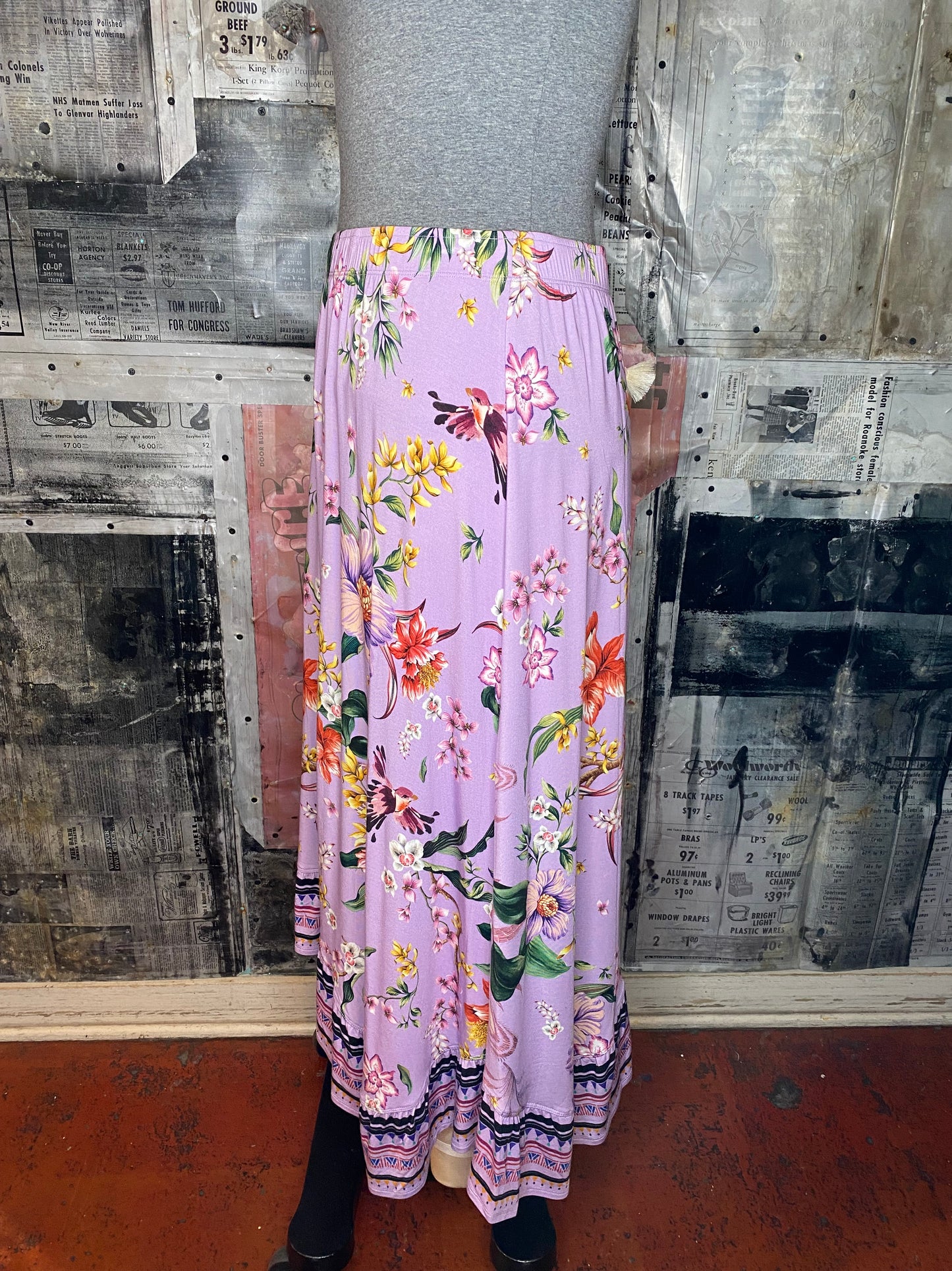 The Janie Favorite Asymmetrical Skirt - Willah Lavender