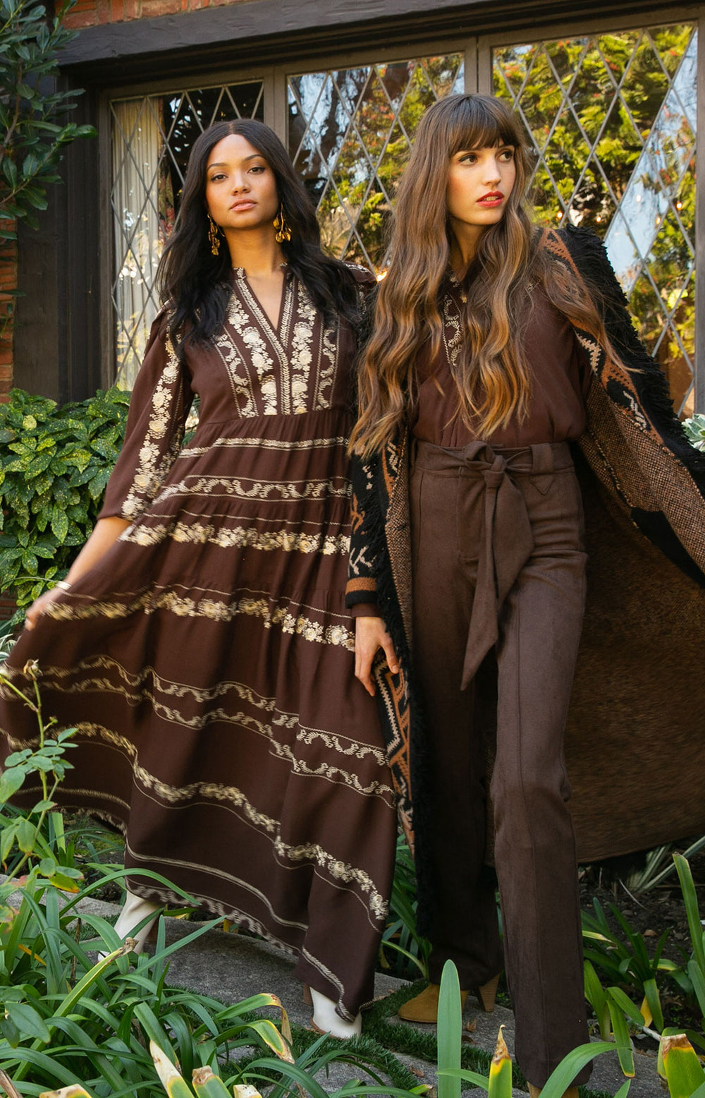 Luna Embroidered Maxi Dress - La De Da