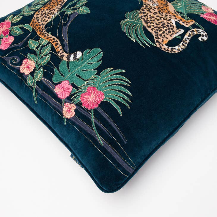 Jungle Jaguar Cushion Square - La De Da