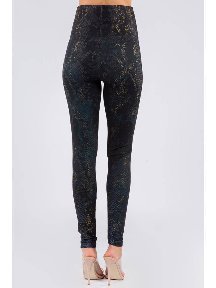 Euphoric Snakeskin Print Leggings - La De Da