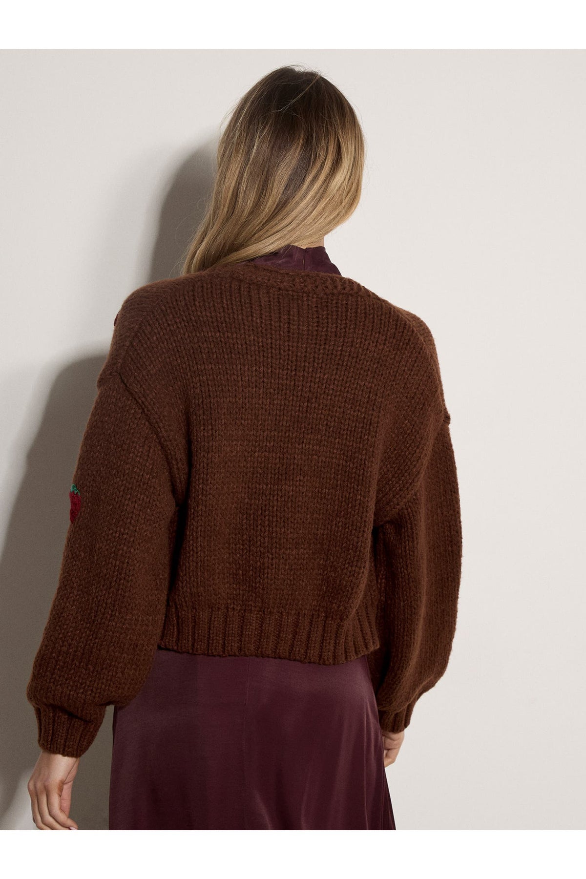 Raspberries Open Cardigan