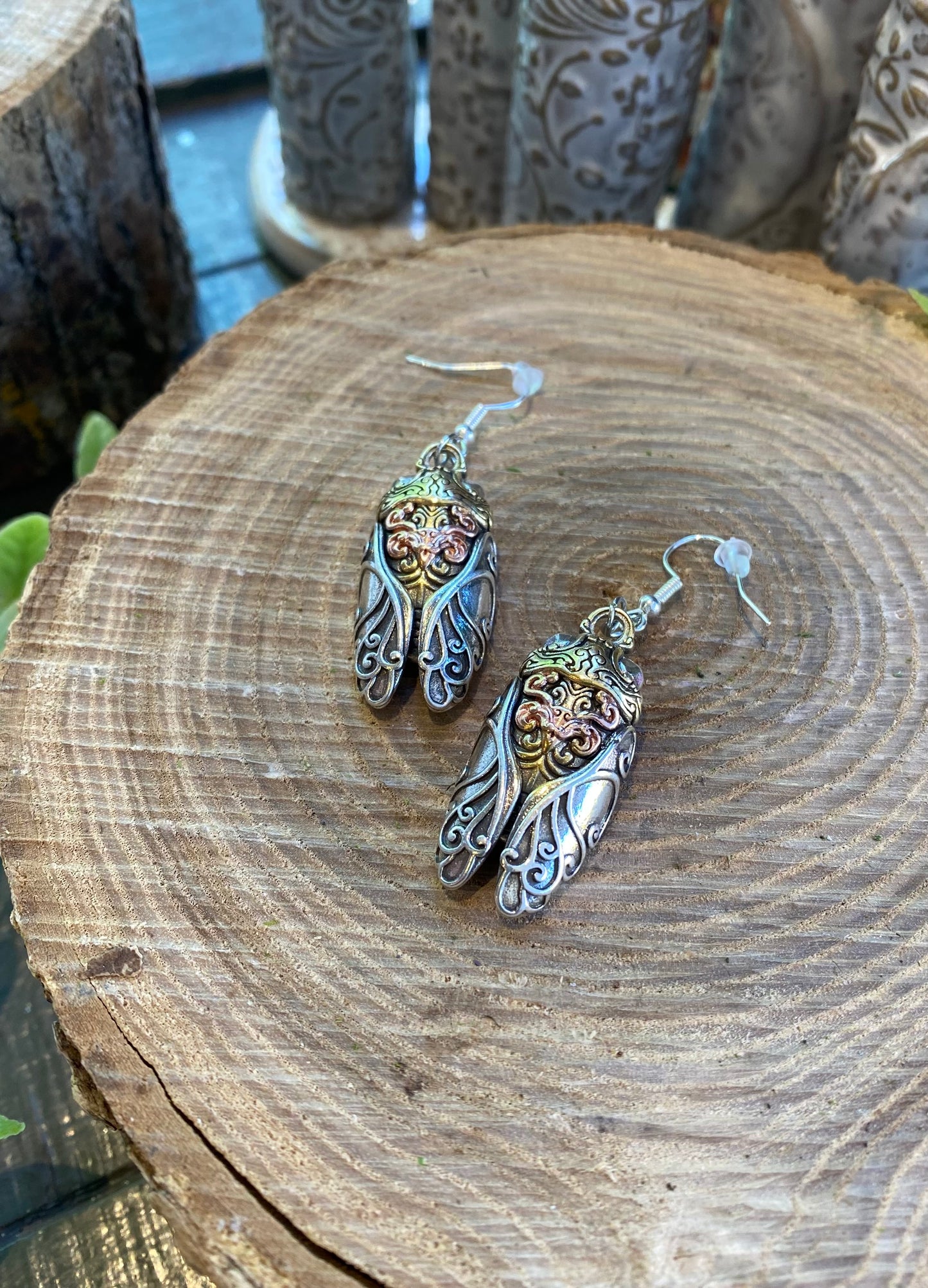 Cicada Earrings IV#101