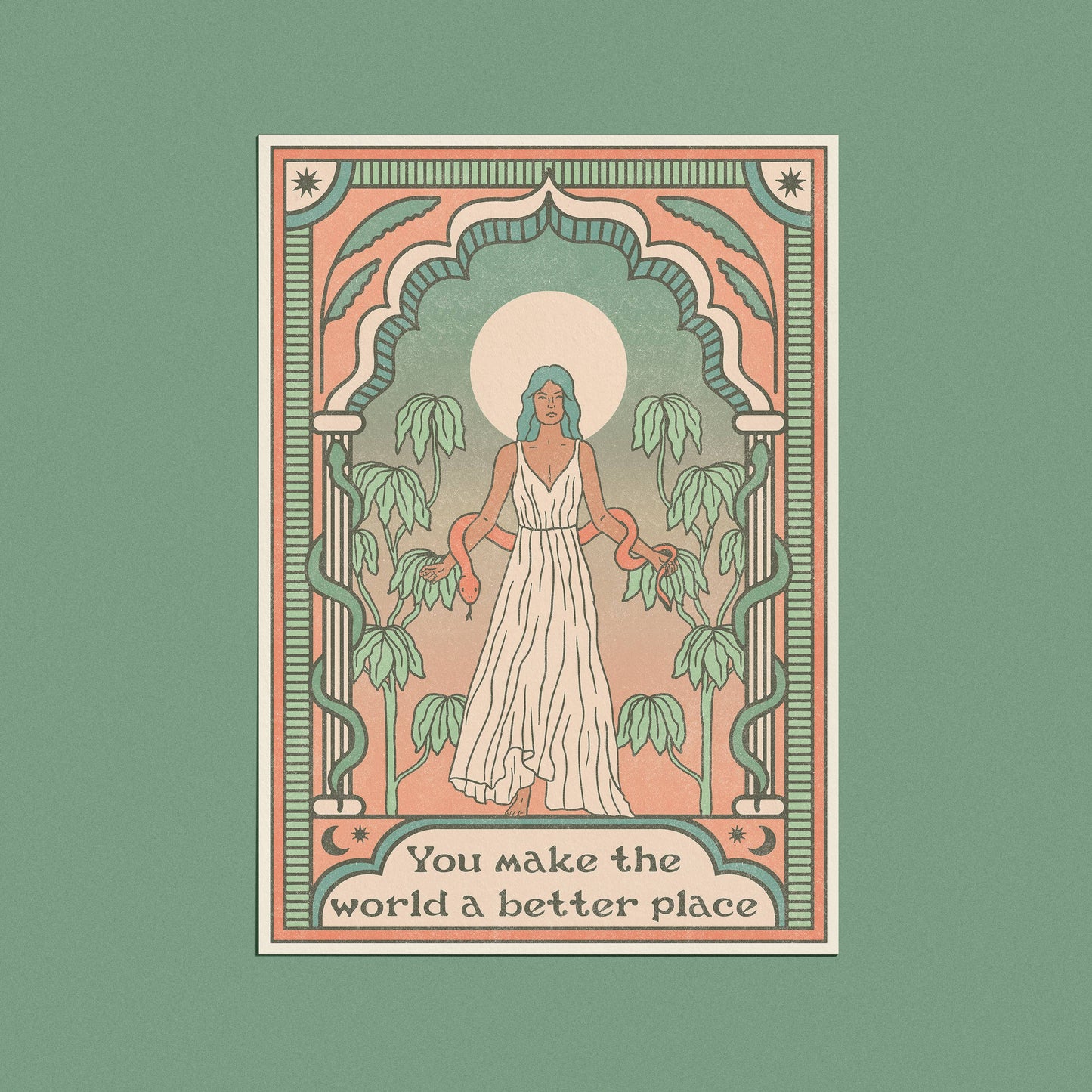 You make the world a better place Card - With cello wrap