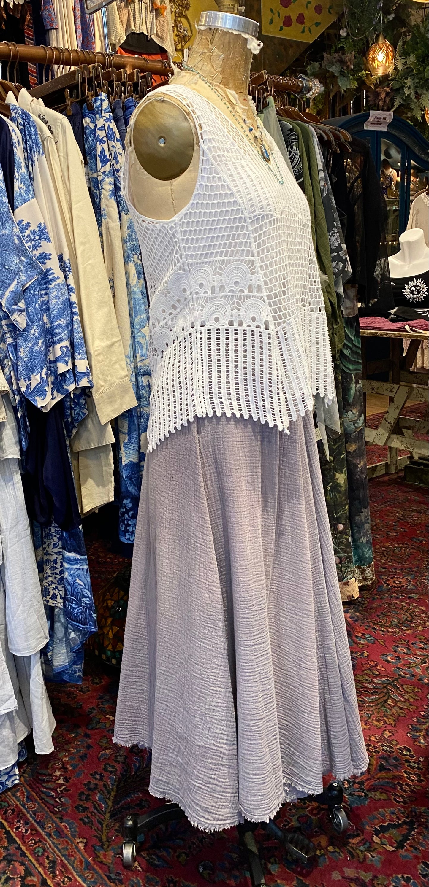 Gauze Skirt - Cargo