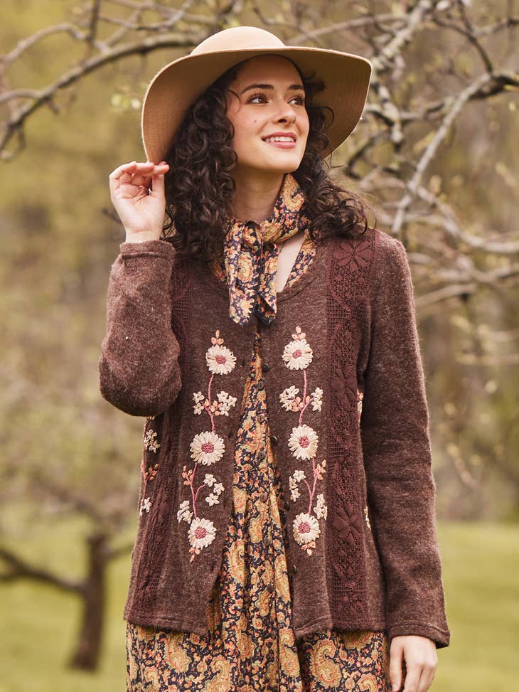 Sachet Cocoa Cardigan - La De Da