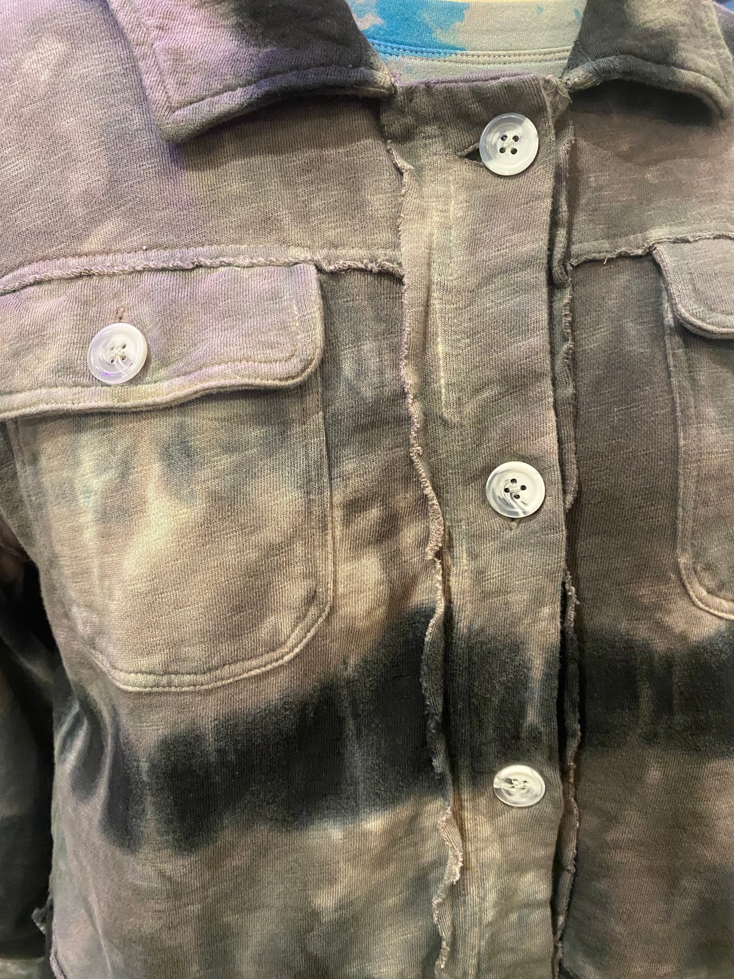 Custom Dyed Jacket - Storm Cloud