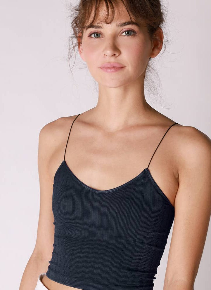 Vintage Ribbed Crop Top/Bralette - La De Da