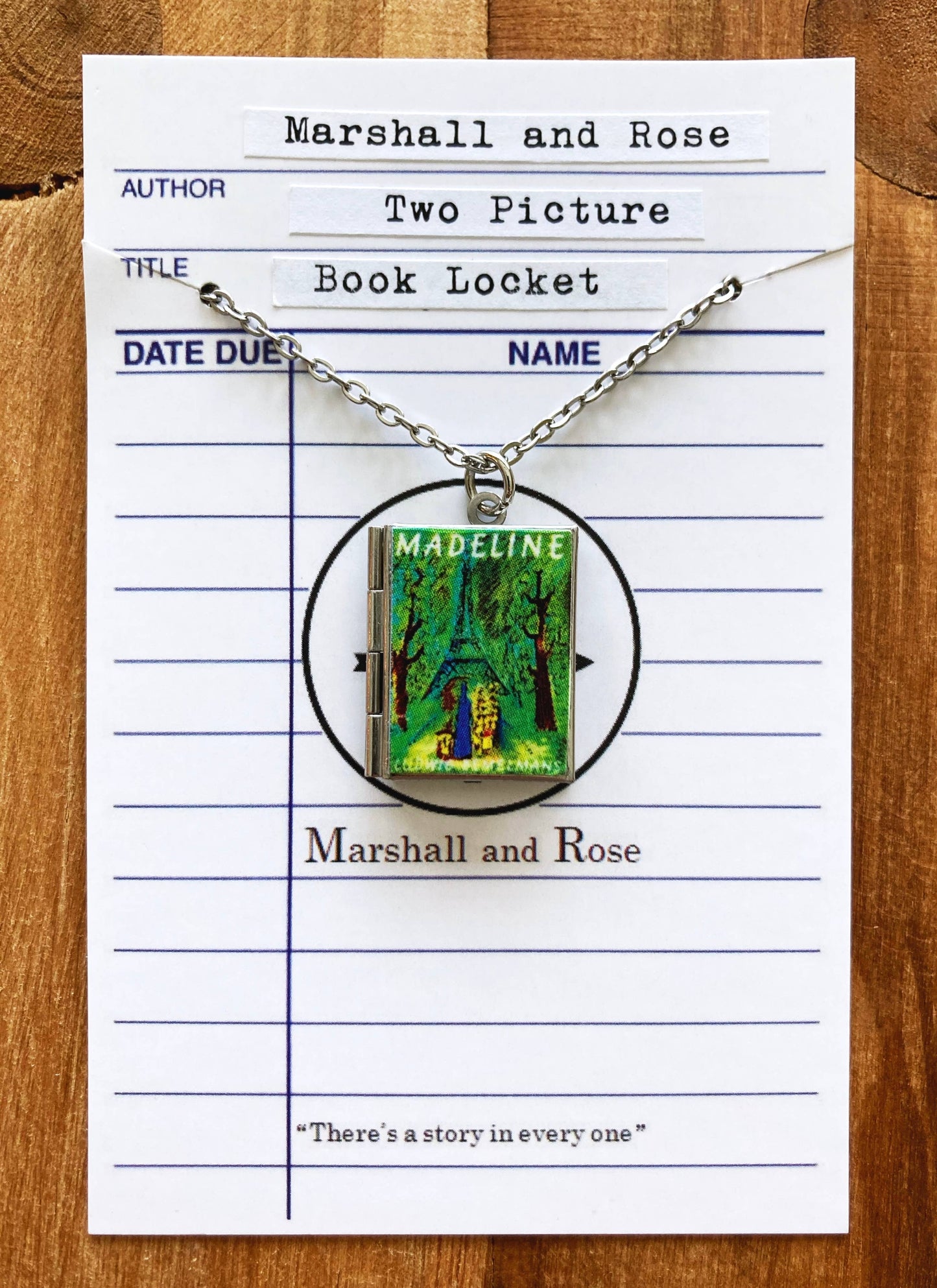 Book Locket Madeline - Stainless Steel