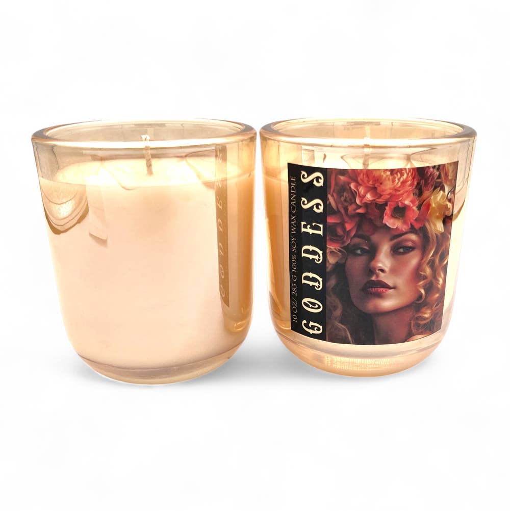 Aura Collection Iridescent Glass Candle - Goddess