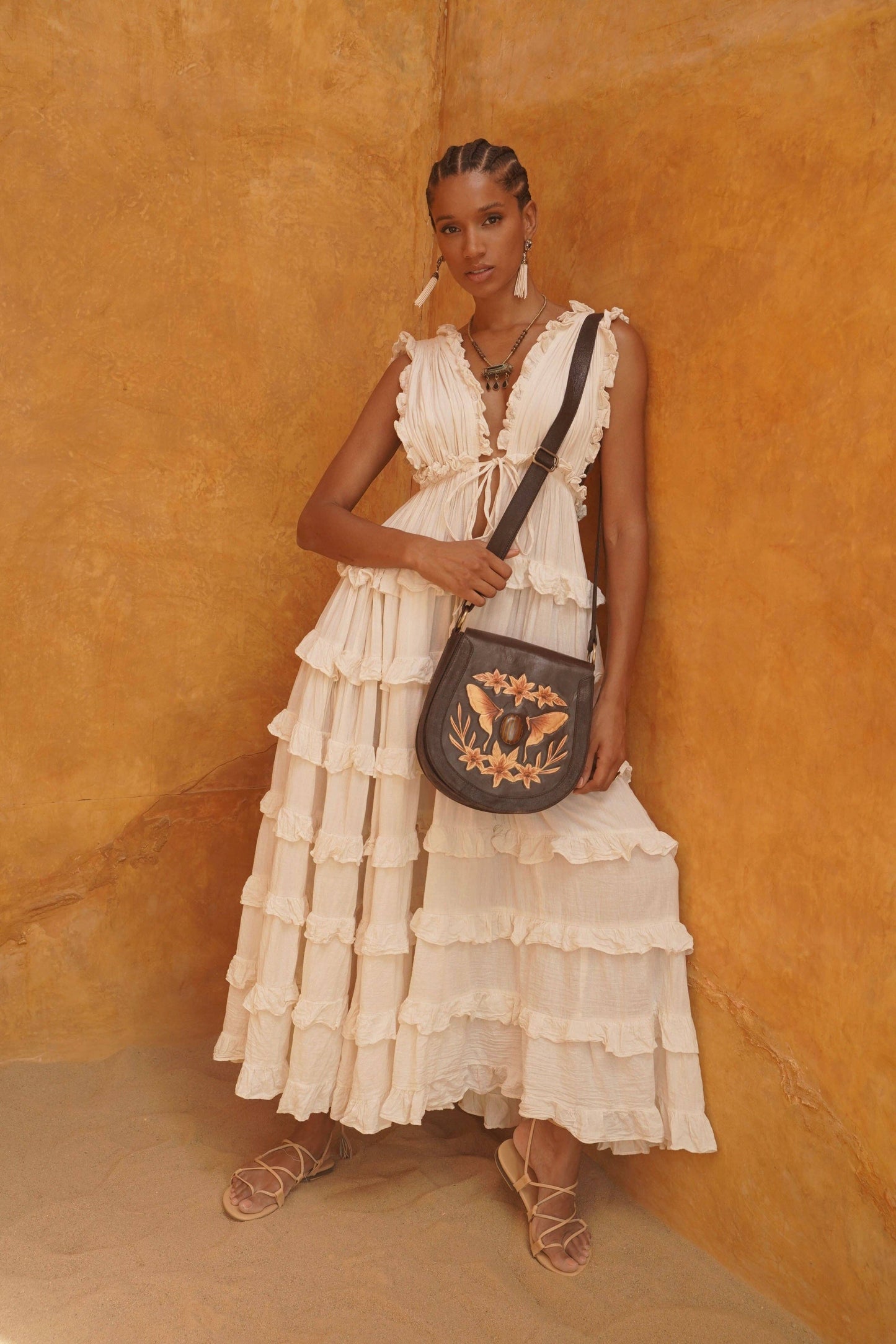 Luna Lily Bag Metallic Dark Choc/Gold / Tigers Eye