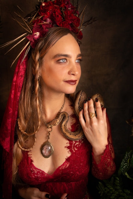Ophidian Temple Amulet Necklace - La De Da
