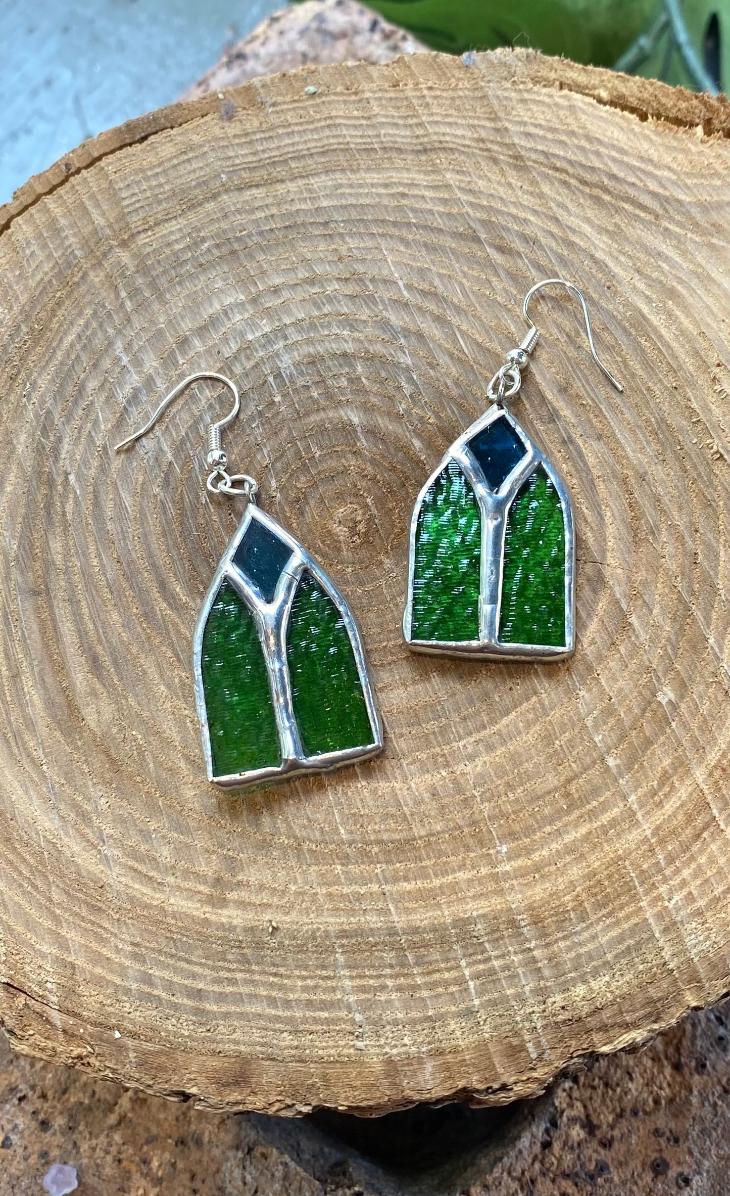 Stained Glass Church Window Earrings - KC16*