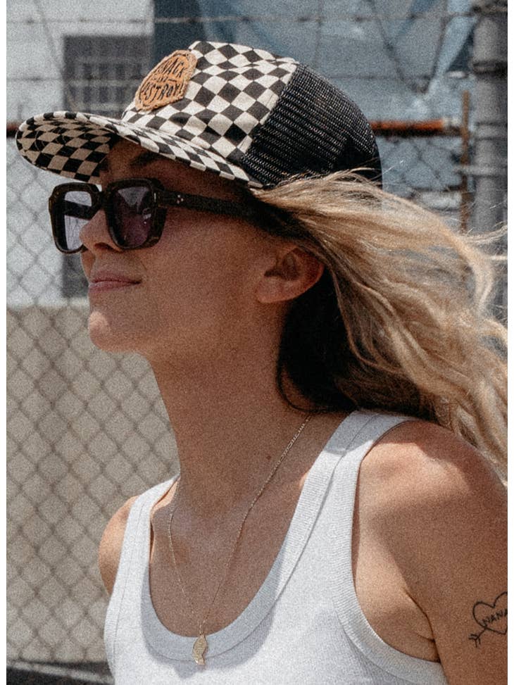Snack and Destroy Moto Trucker Hat - La De Da