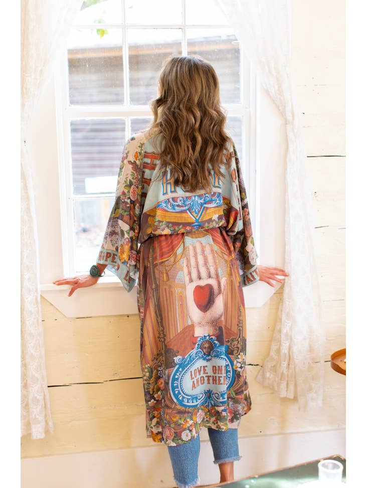 Love Language Bamboo Kimono Gown - La De Da