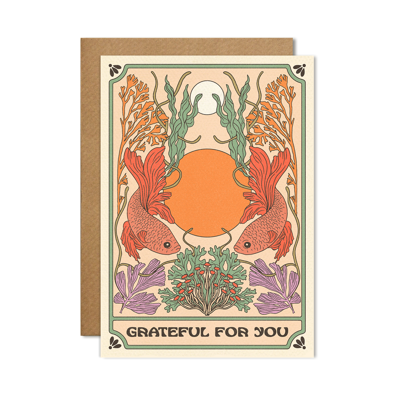 Grateful For You Card - With cello wrap