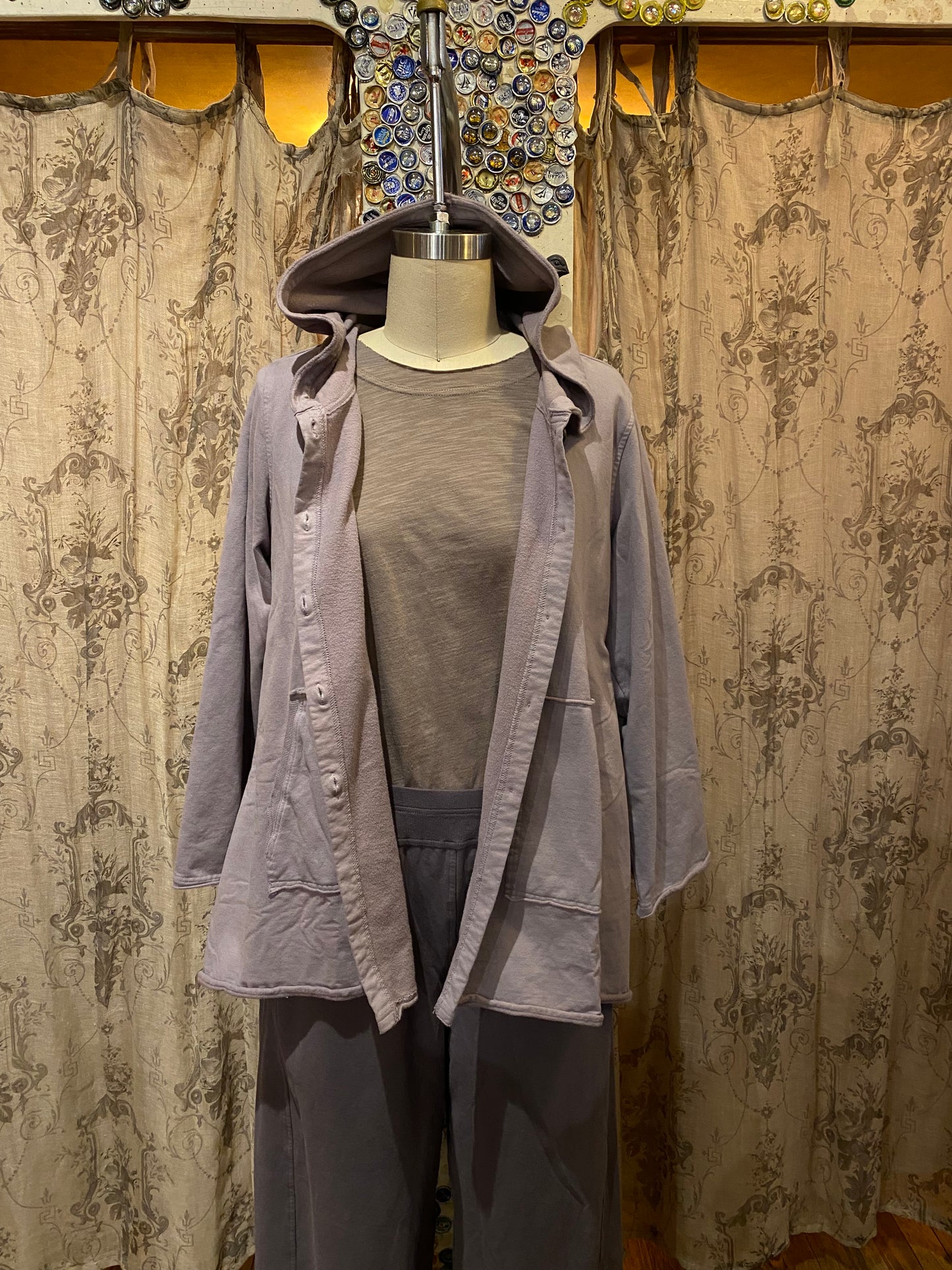 Purple Hooded Jacket