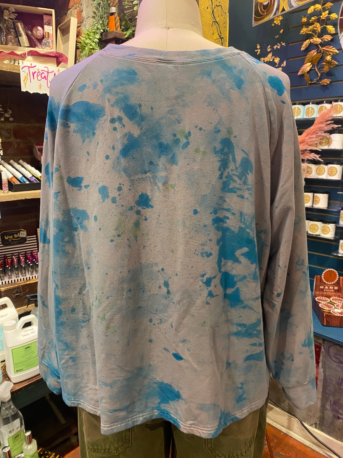 Custom Dyed Long Sleeve - Blue