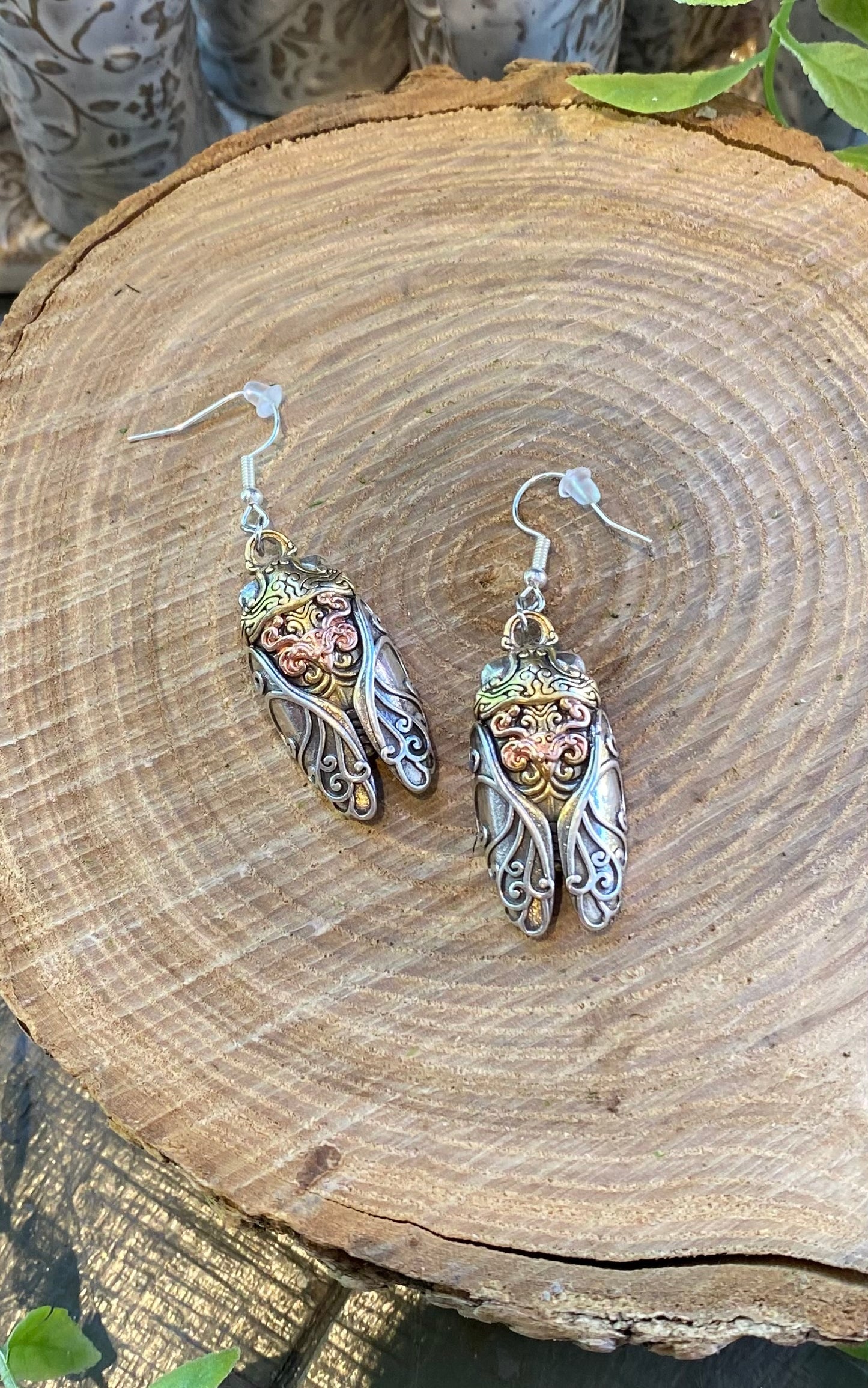 Cicada Earrings IV#101