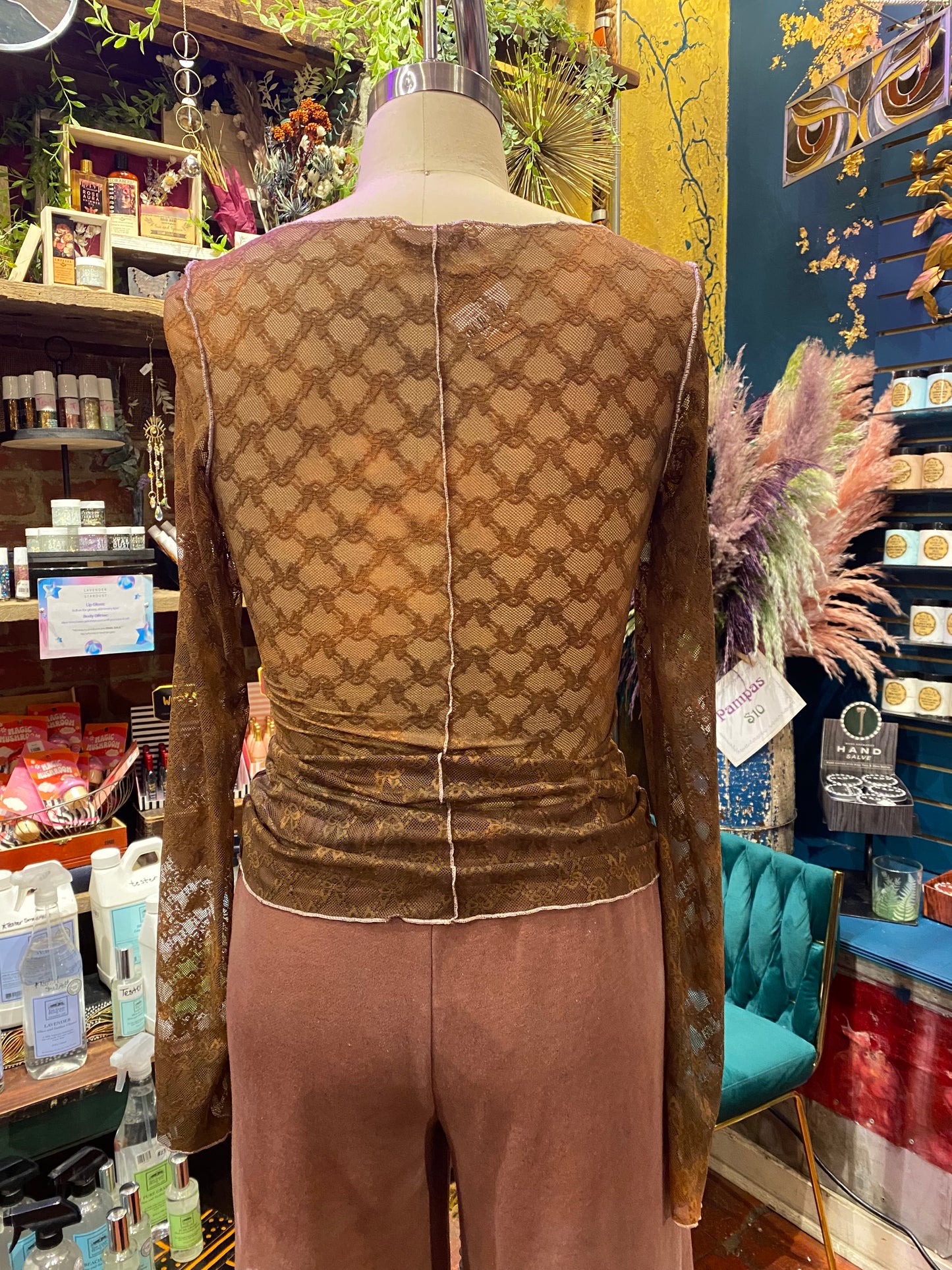 Custom Dyed Long Sleeve Lace - Fall