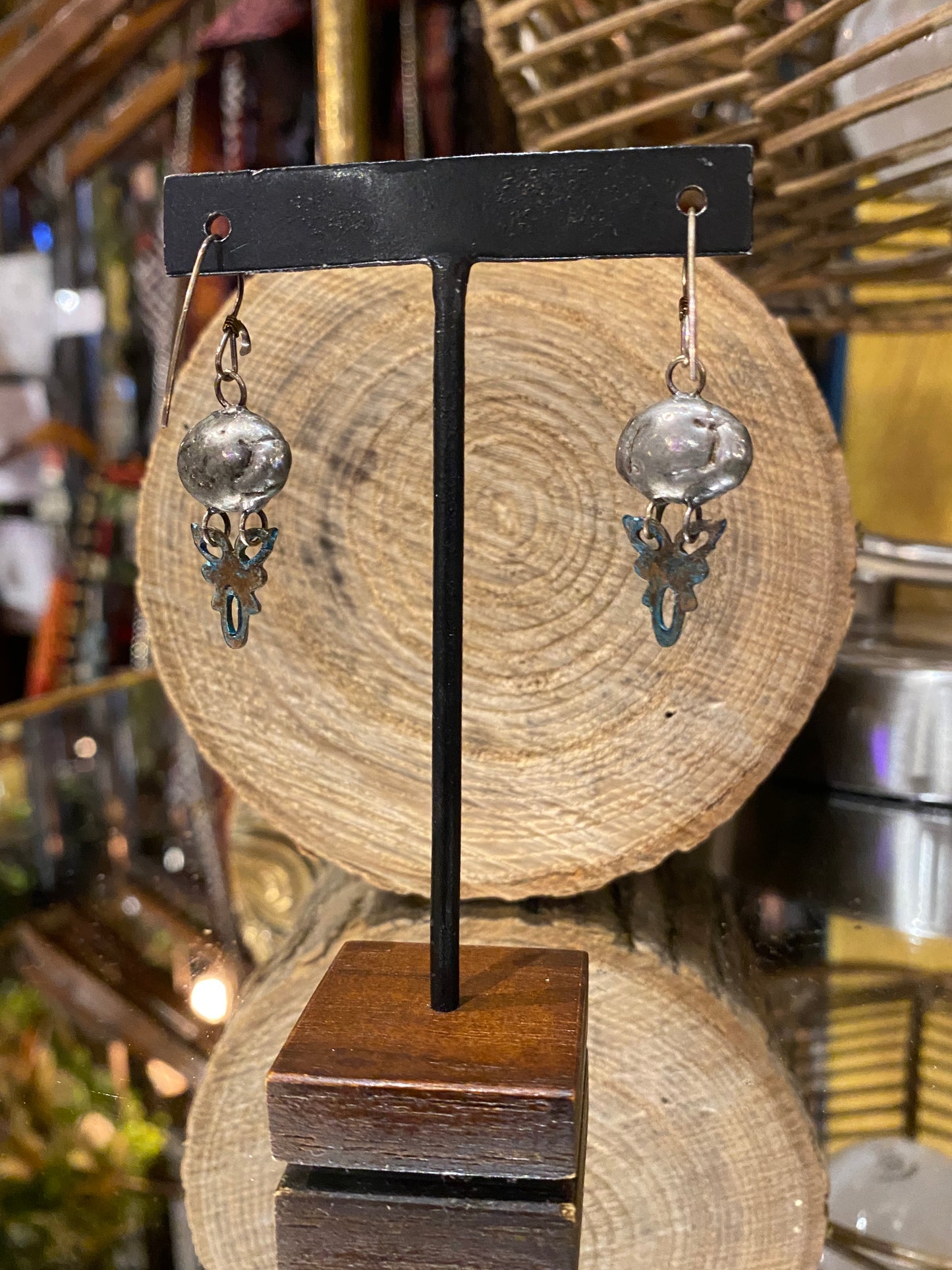 Vintage Rhinestone Earrings - Clear