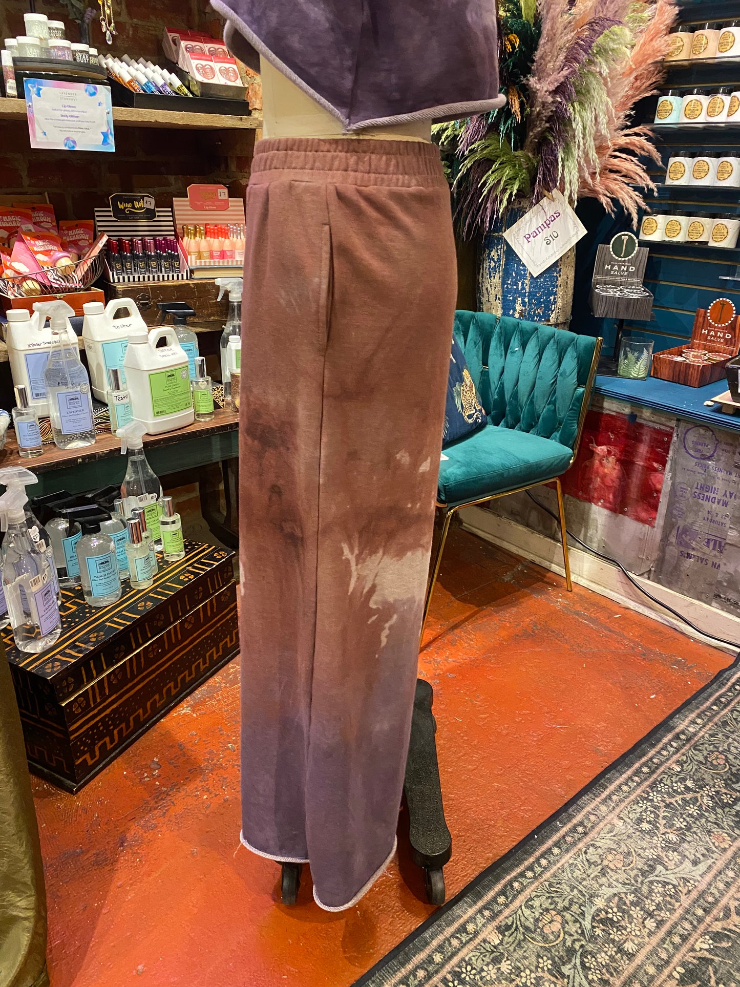 Custom Dyed Wide Leg Sweats - Fall
