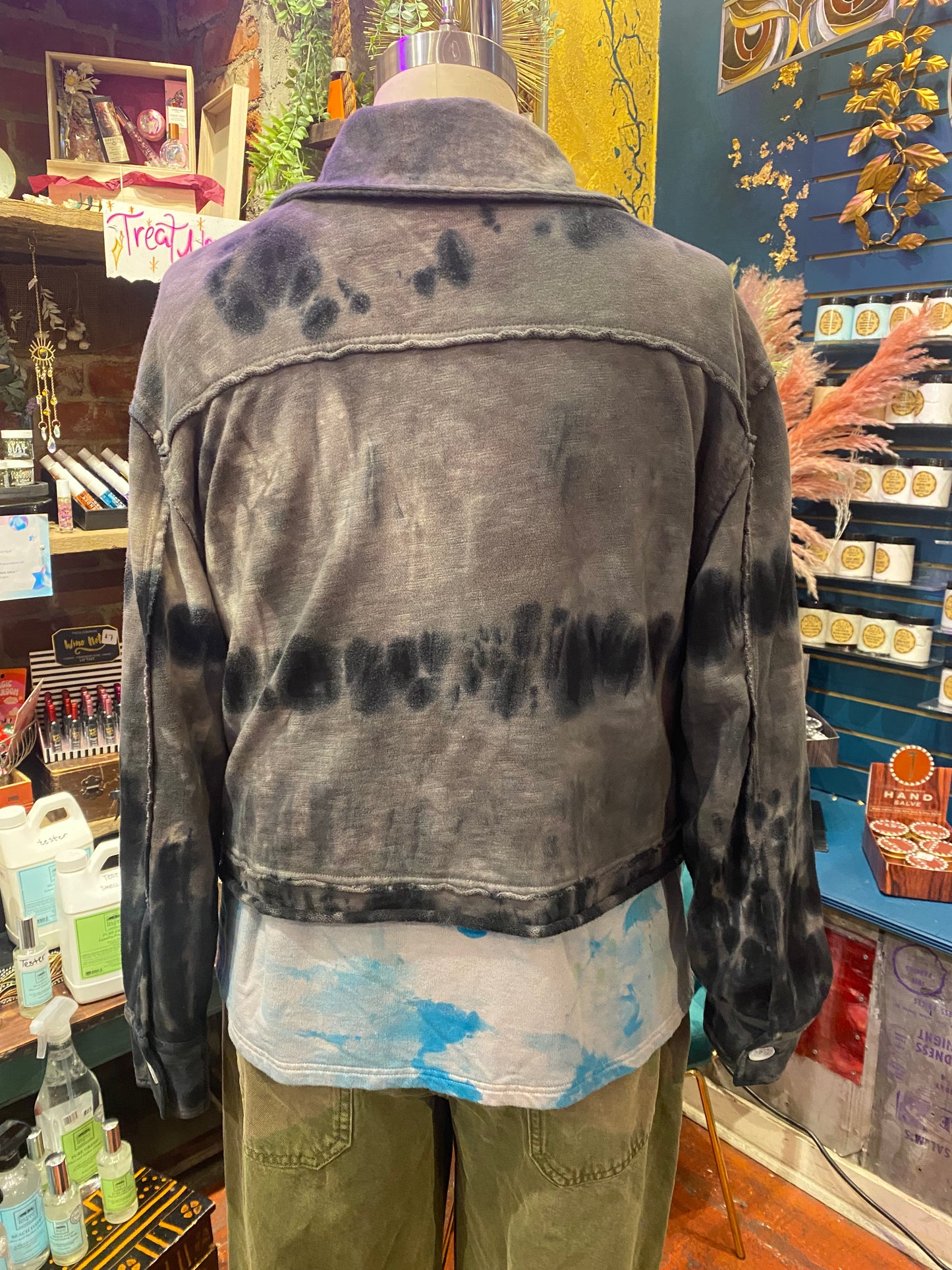 Custom Dyed Jacket - Storm Cloud