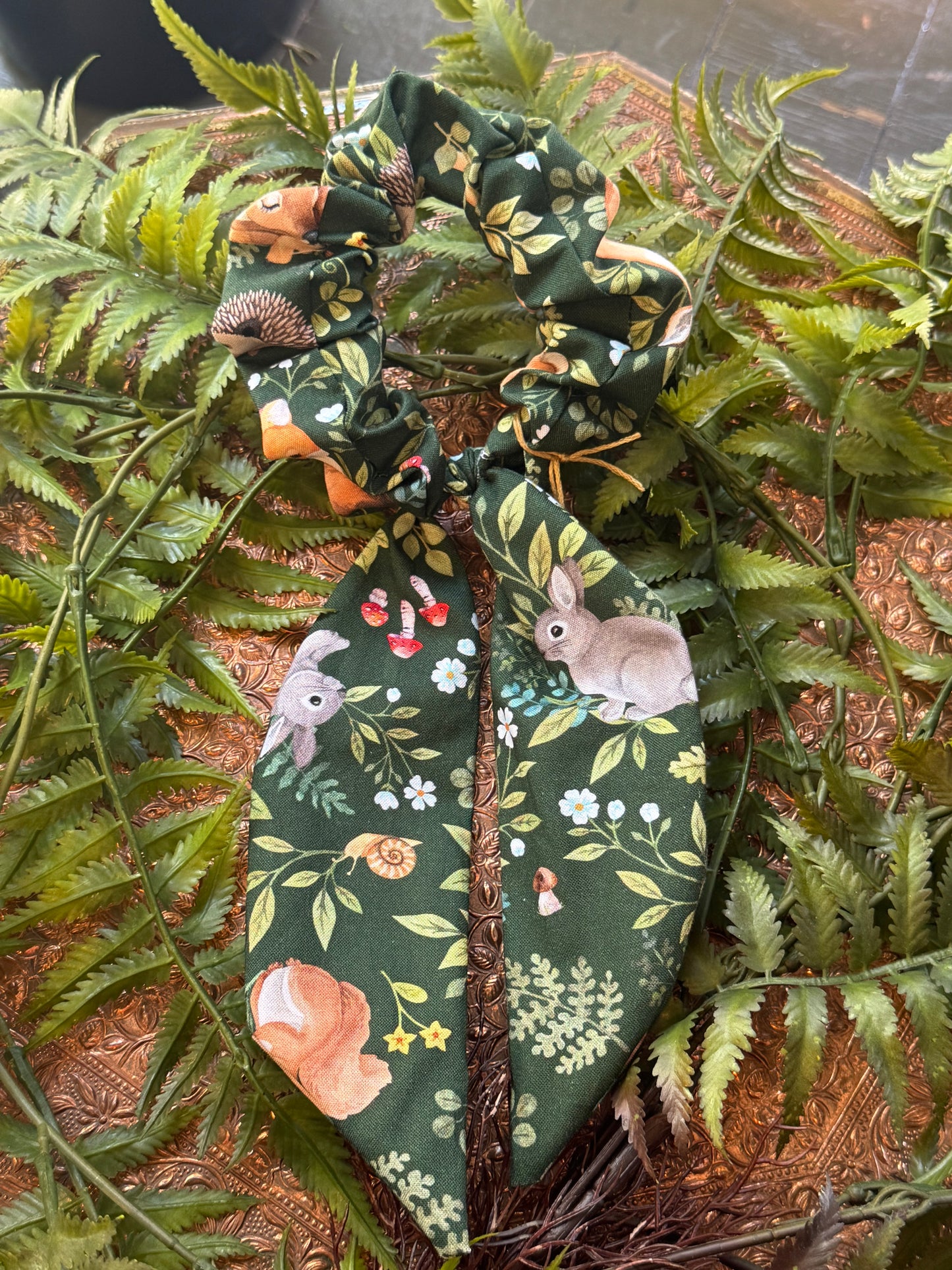 Forest Animals Scrunchie Scarf #SS14*