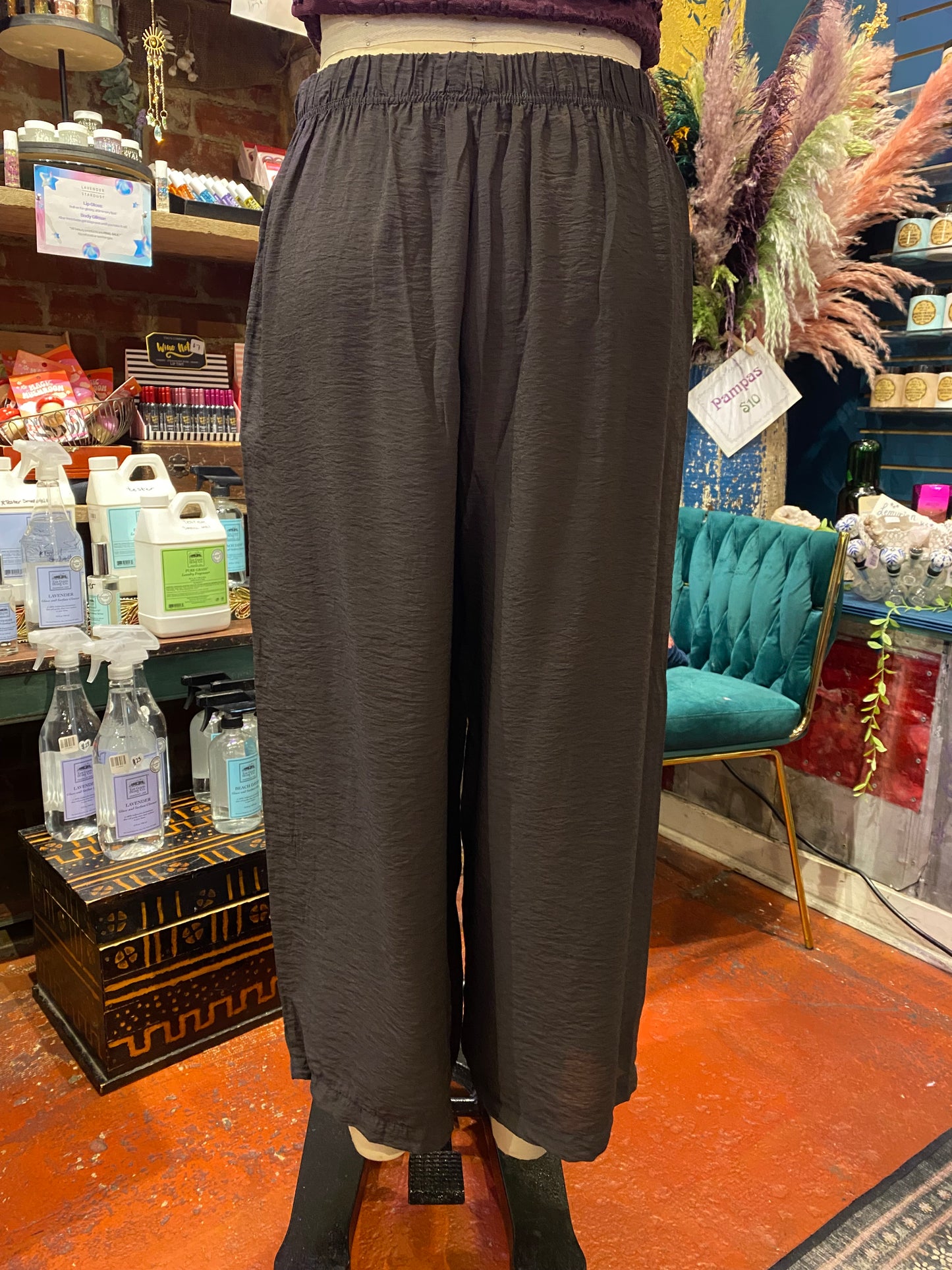 Crop Wide Leg Parachute Pant - Lights Out