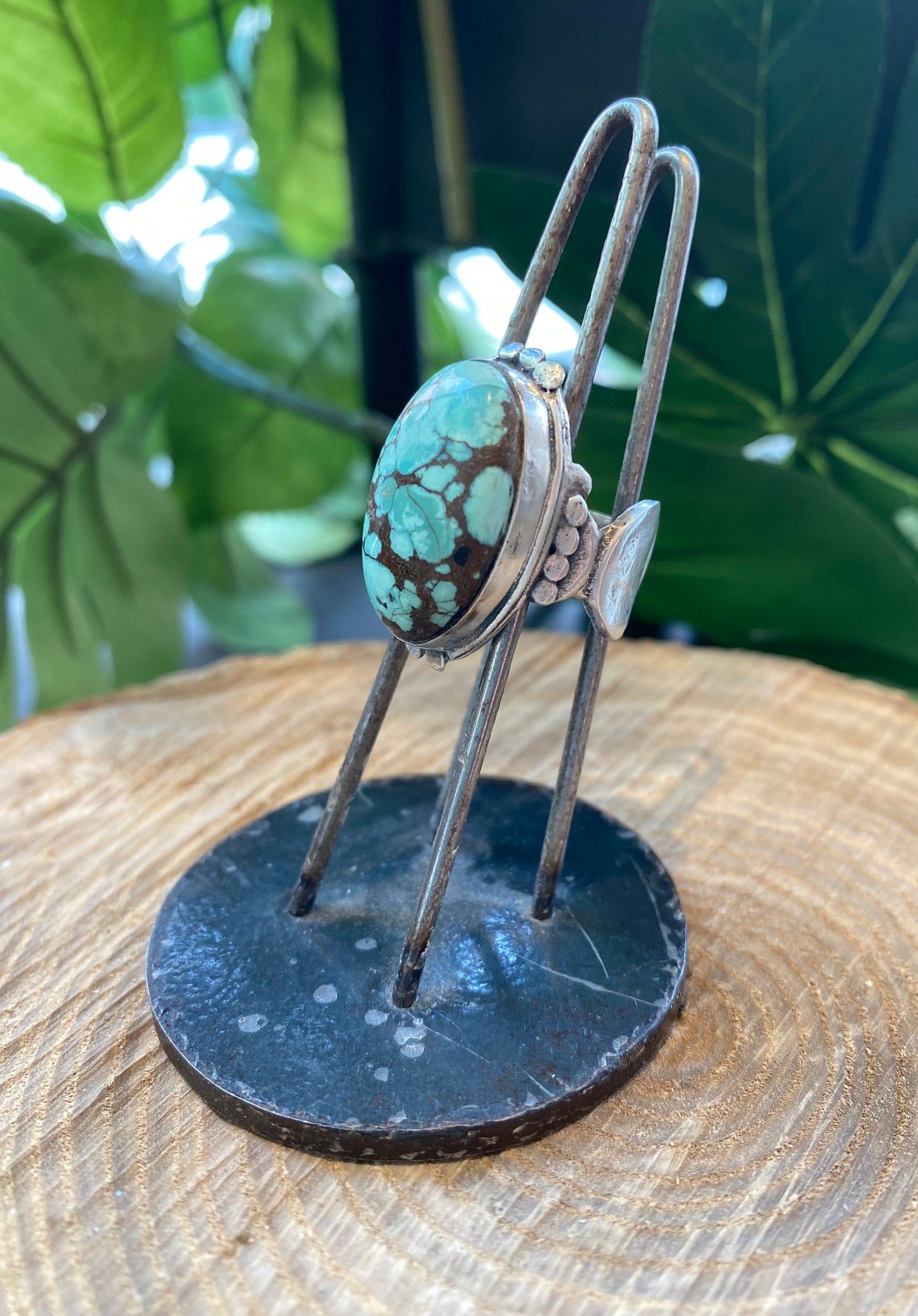 Oval Turquoiset Fine Silver Ring *425R-35