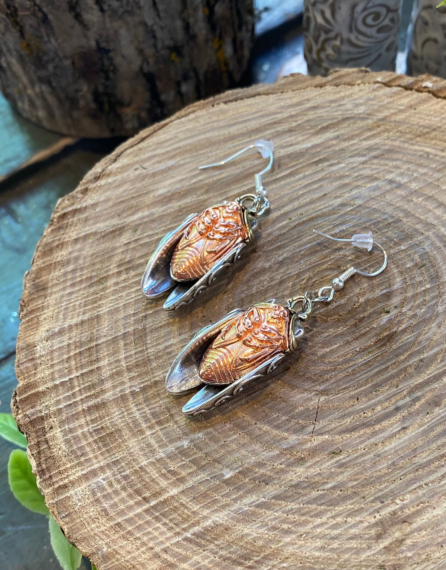 Cicada Earrings IV#101