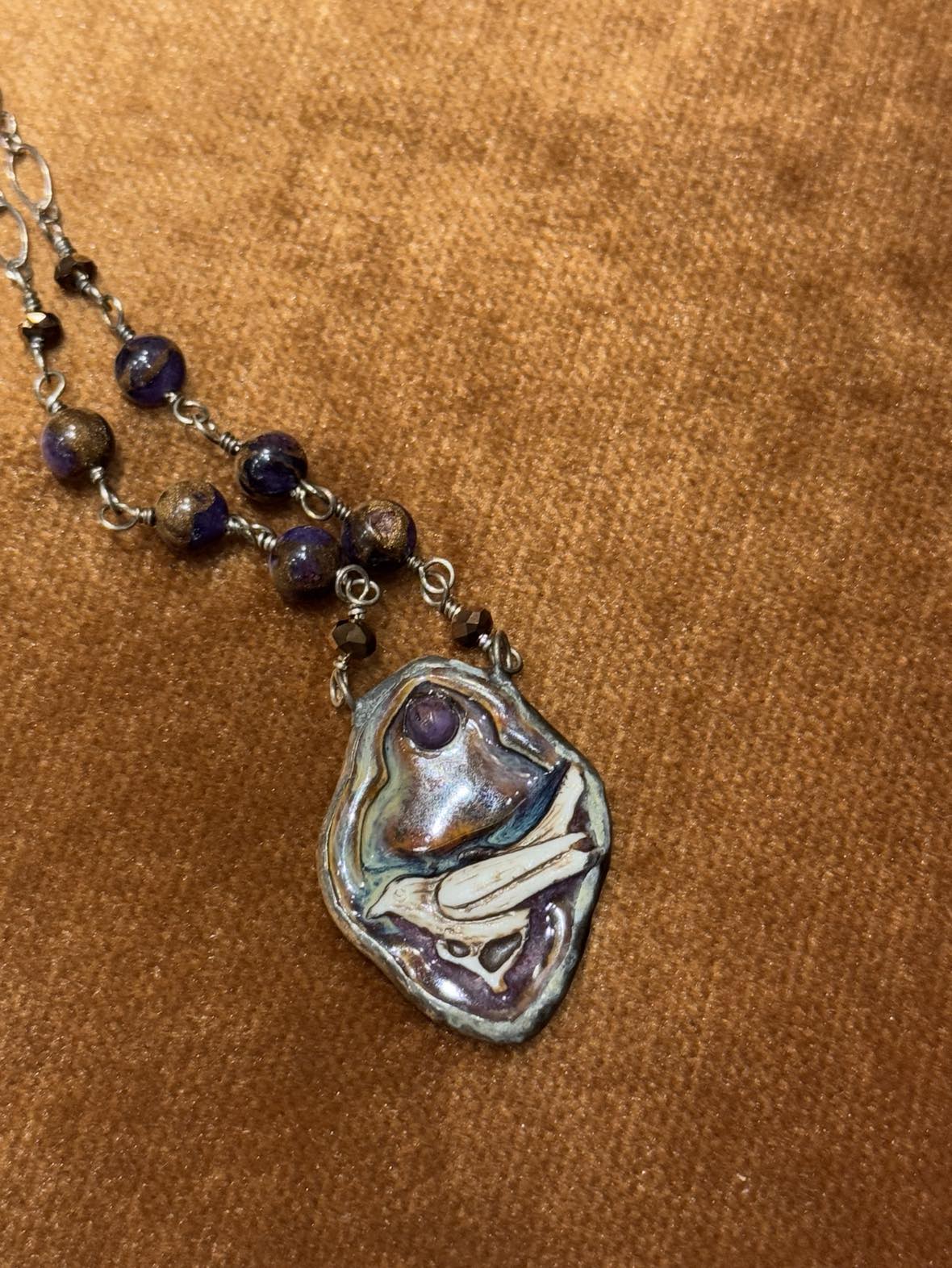 Ceramic Bird W/ Marbled Quartz* N231