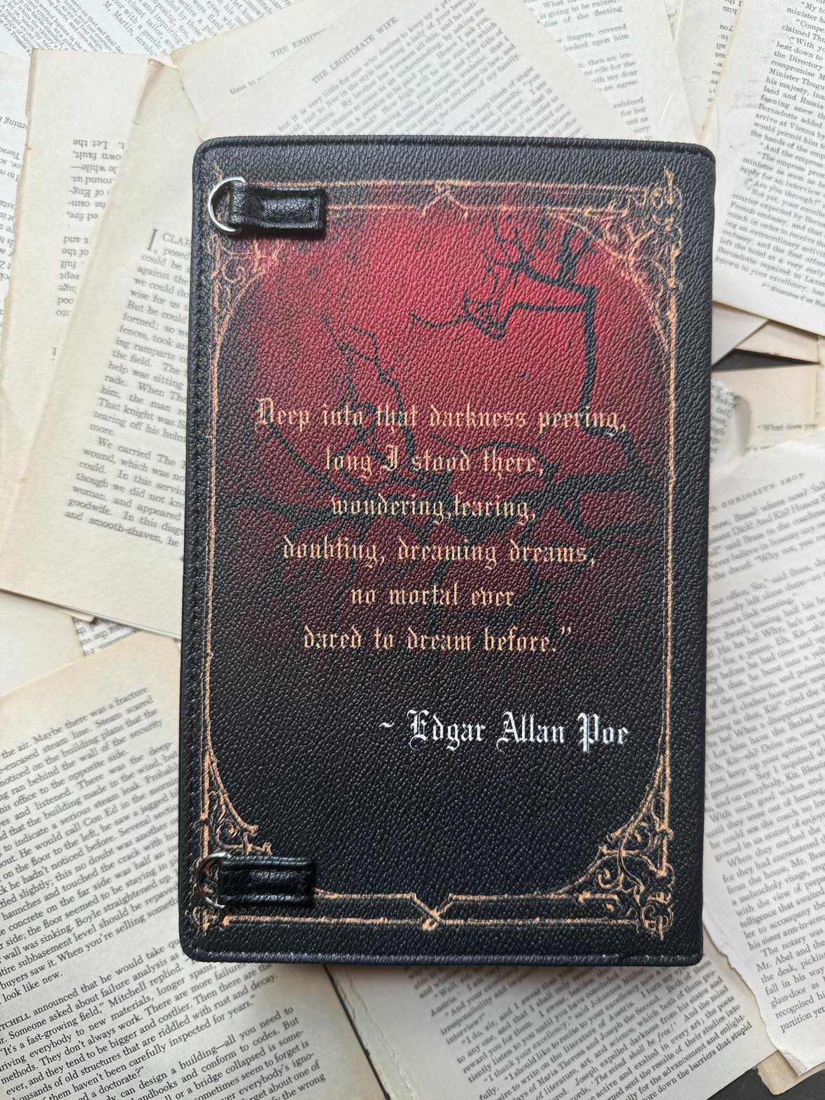 The Raven Vintage Book Bag