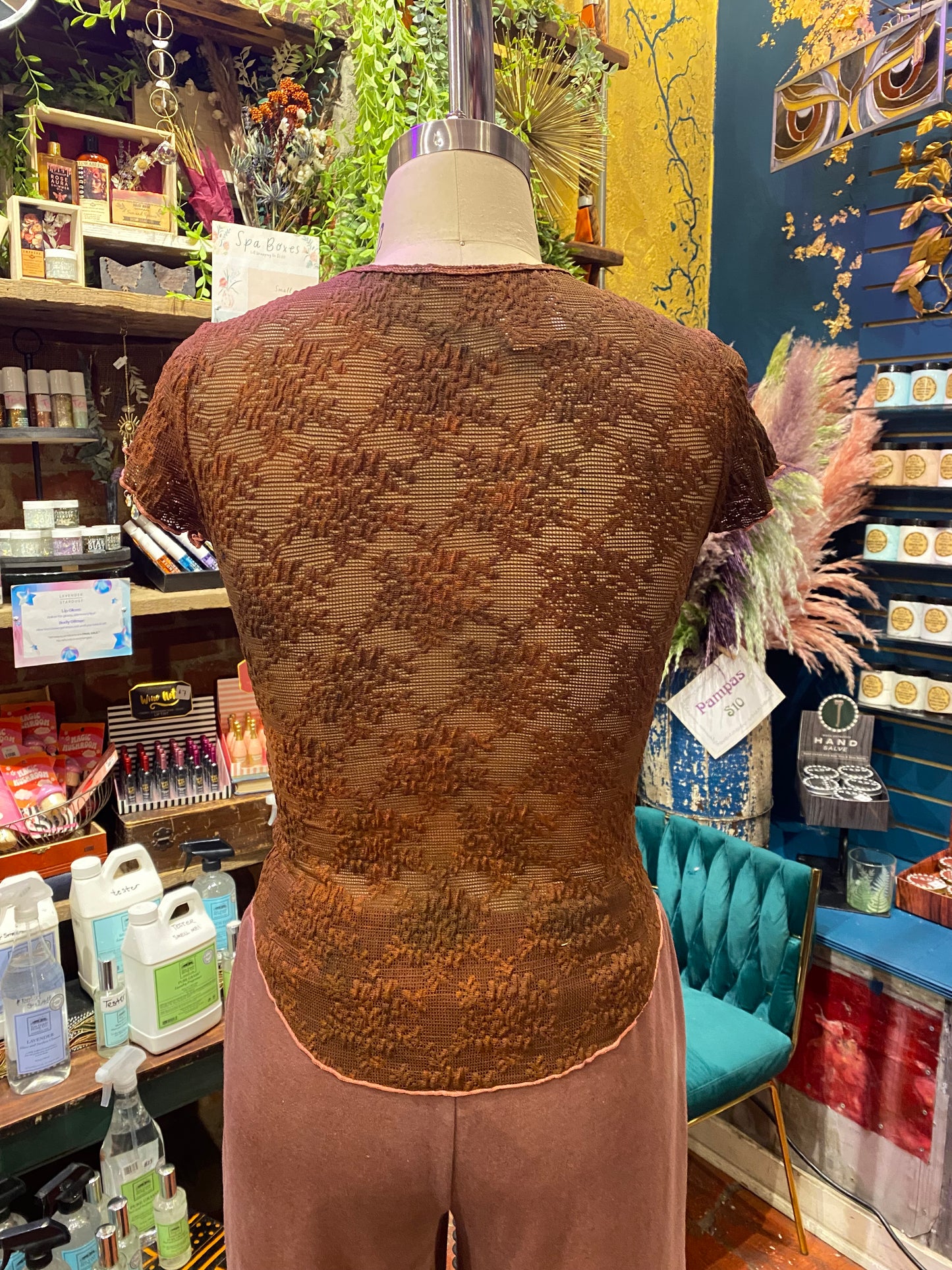 Custom Dyed Short Sleeve Lace - Fall