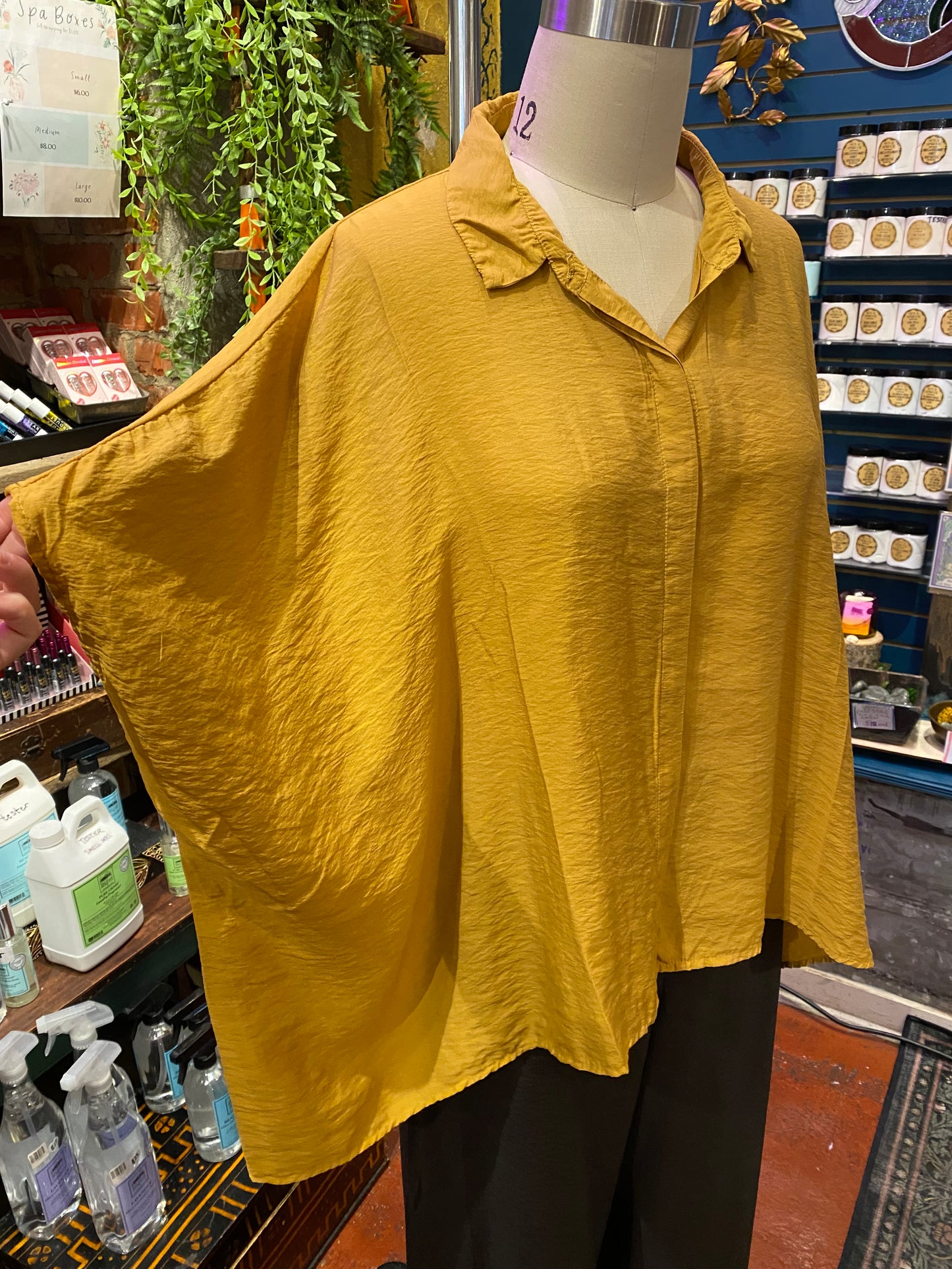 Oversized Button-Down Shirt - Manuka