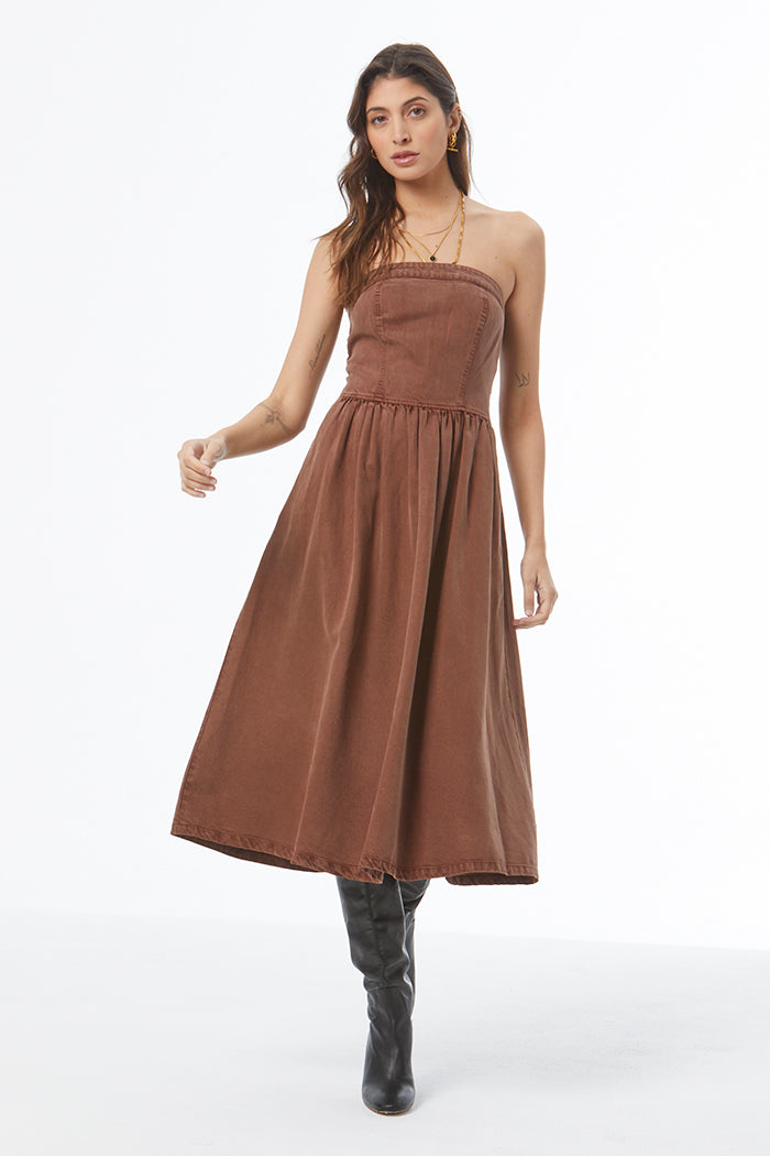 Donna Day Dress - Sepia Pigment