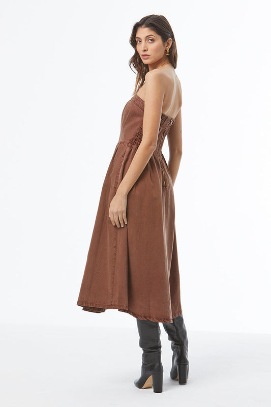 Donna Day Dress - Sepia Pigment