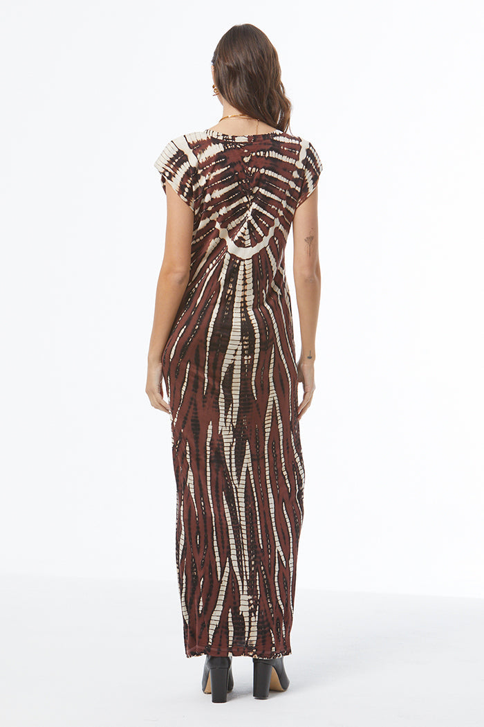 Mackenzie Muscle Tee Dress - Sepia Nexus Wash