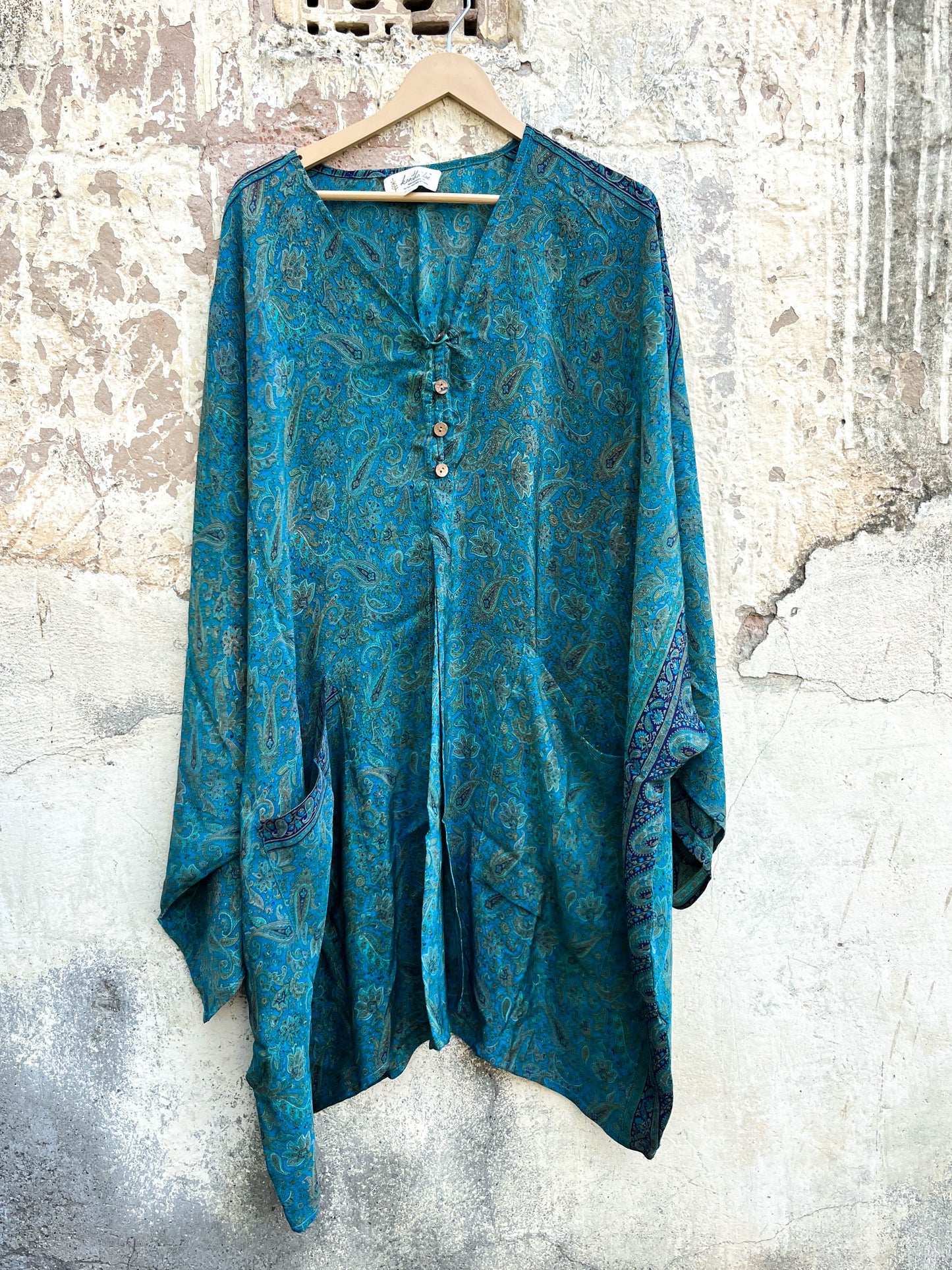 Teal Dream Gaia Split Tunic - La De Da