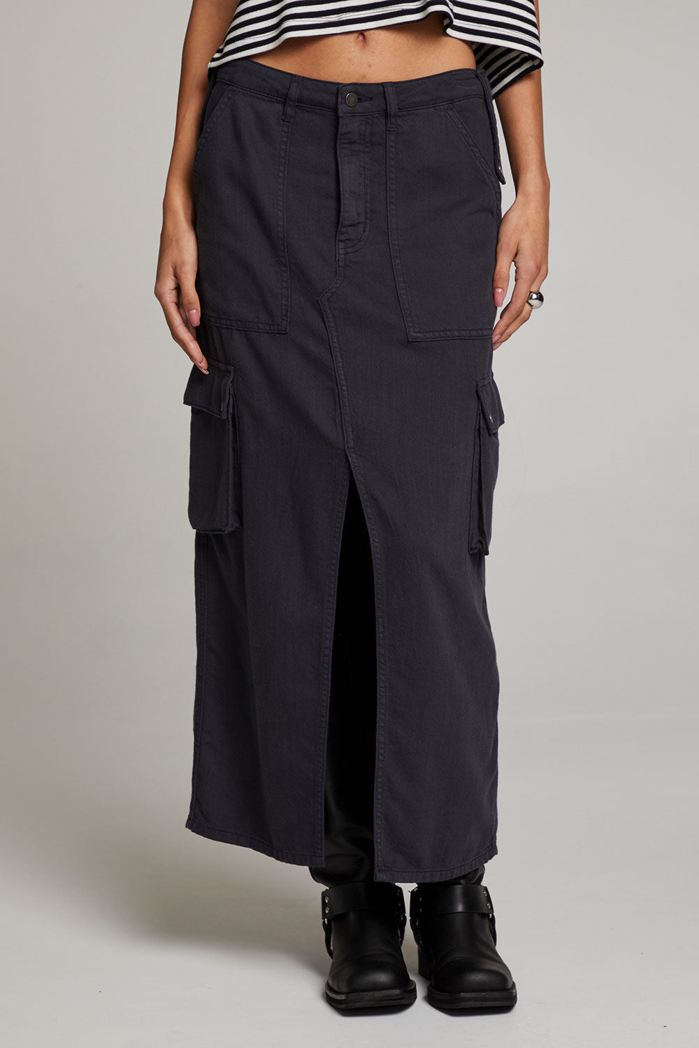 Tri Maxi Skirt - Licorice3