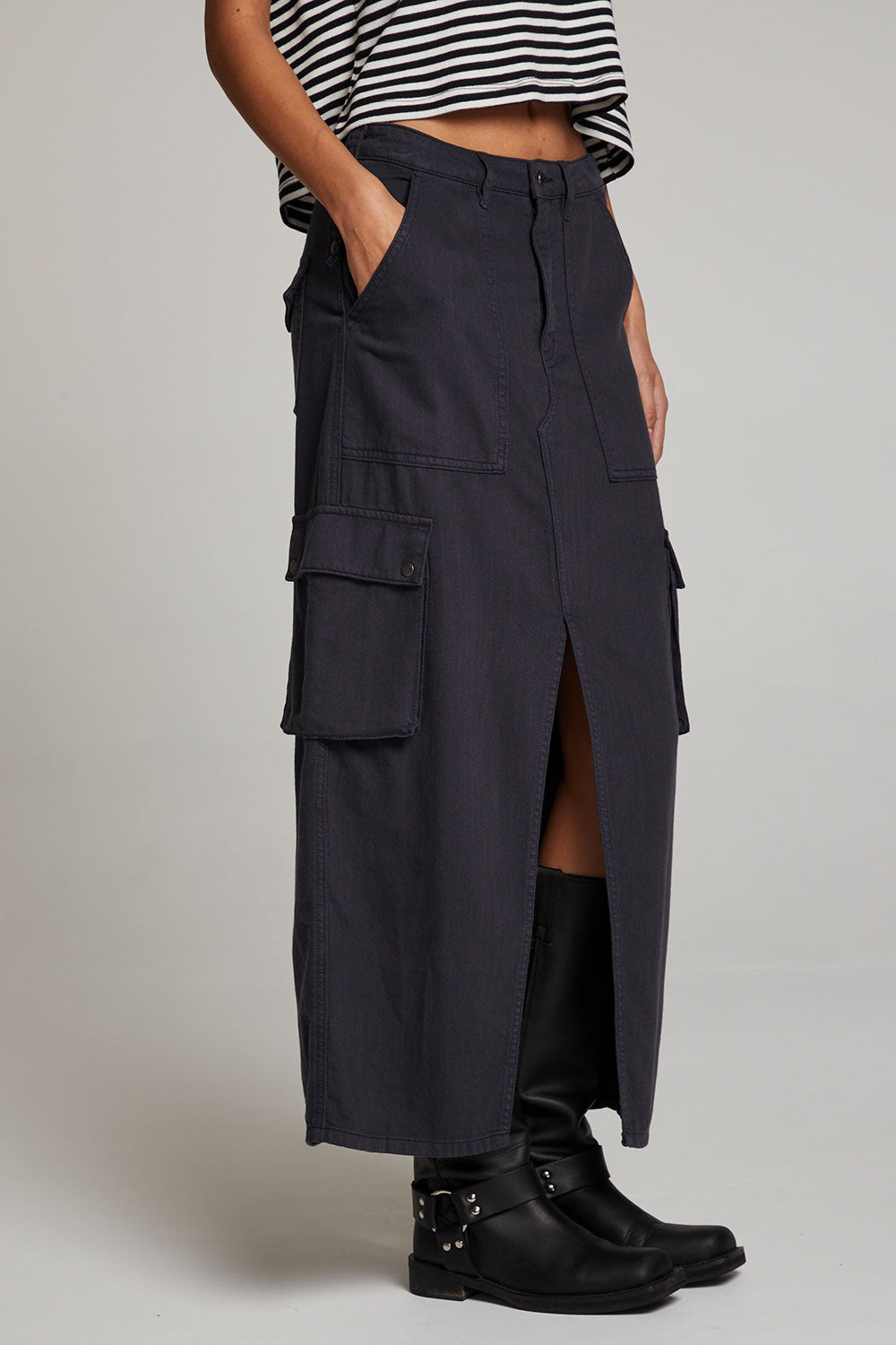 Tri Maxi Skirt - Licorice3