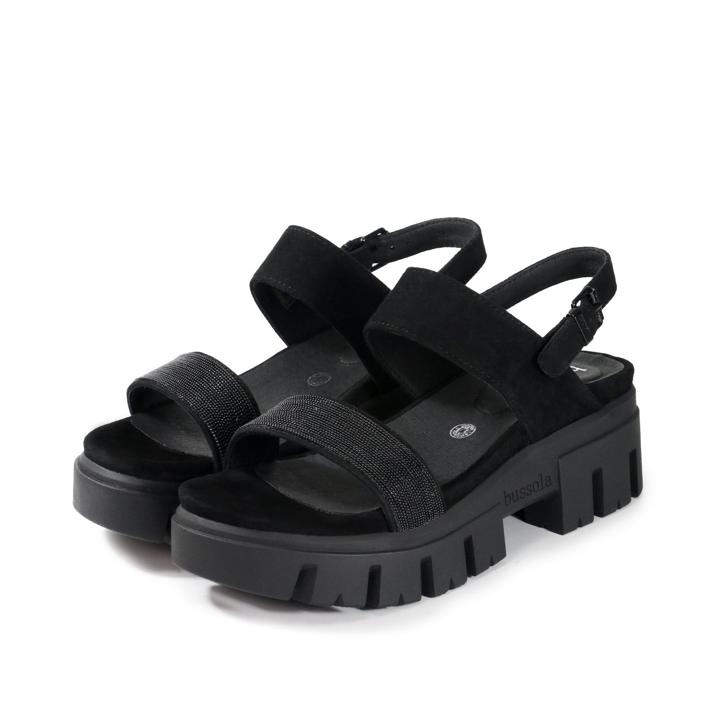 Colleen Sandal - Nero Suede