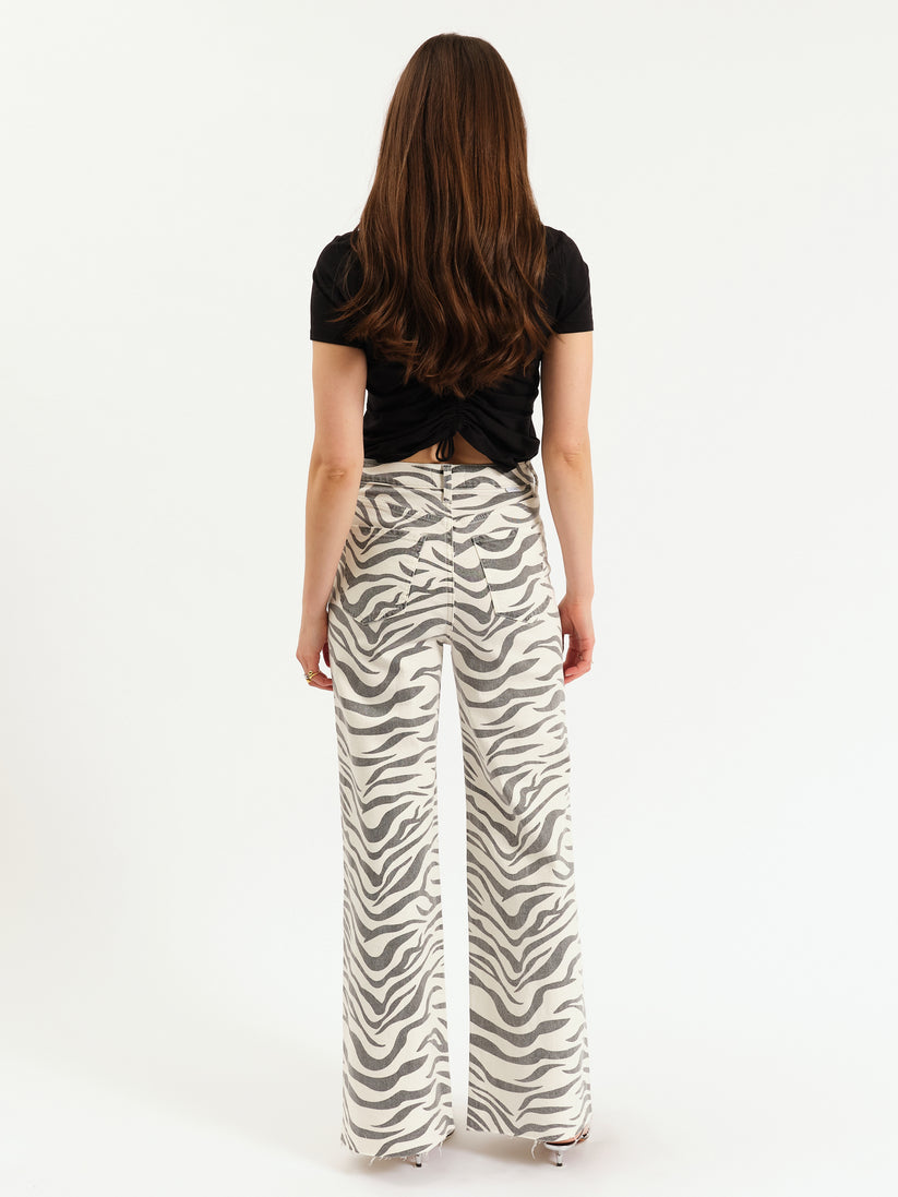 Far Out High Rise Wide Leg - Zebra