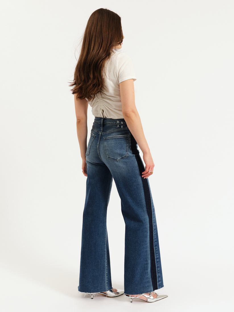 Far Out High Rise Wide Leg - Tuxedo